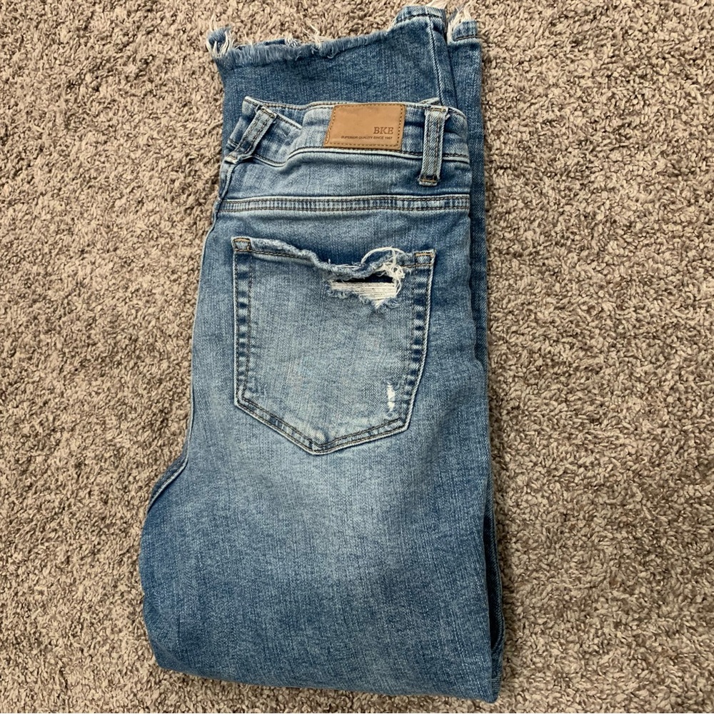 Buckle Blue Ripped Boyfriend Jeans